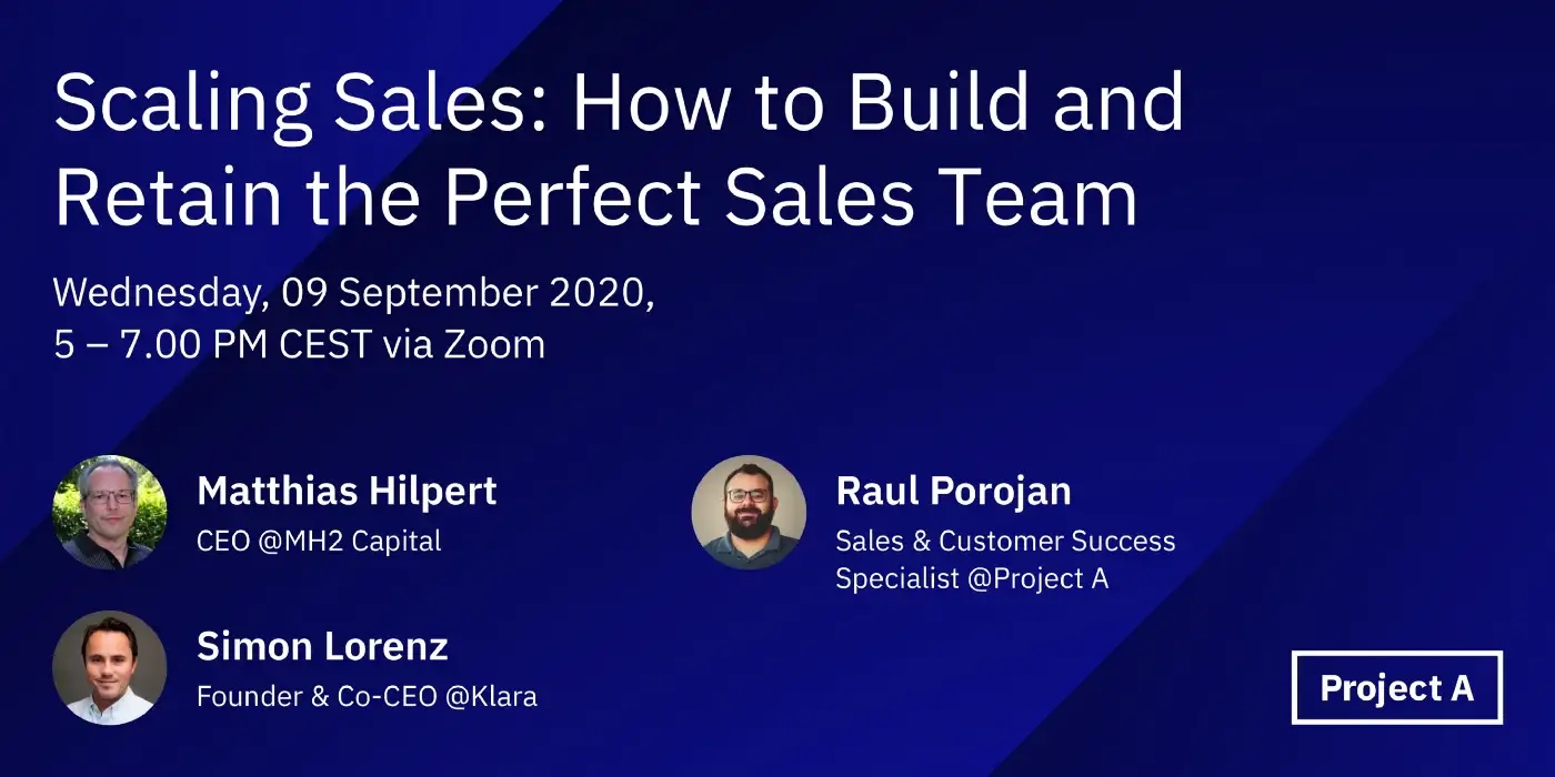 How can you build and retain the perfect Sales Team?